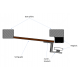 Chameleon Z and L Mounting Brackets For GL-220 Mag-Lock For 500Kg Max Gate Weight